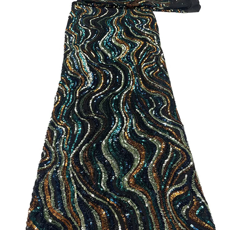 Embroidery Youtube - 1yard Colorful sequin bead tube embroidery