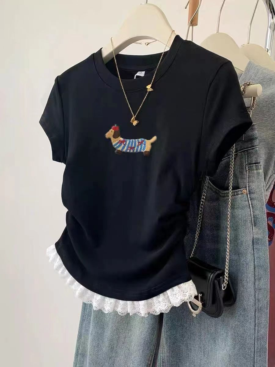 Slim Fit Short Sleeve T-Shirt  - Embroidery Moisturizer recension och pris