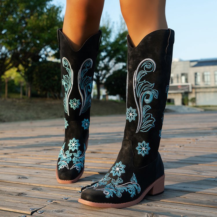 Retro Women Boot Fashion Women - Embroidery Youtube recension och pris