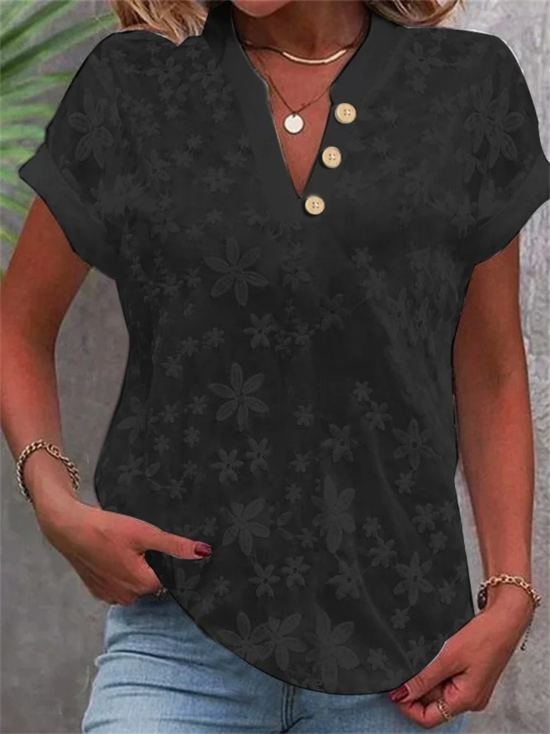 Summer Women White Floral Embr - Embroidery On Shirt recension och pris