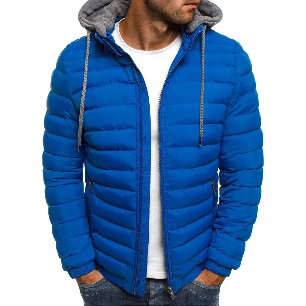 2026  Men Cotton Pad Parka Coa - Embroidery Zip Up Hoodie recension och pris