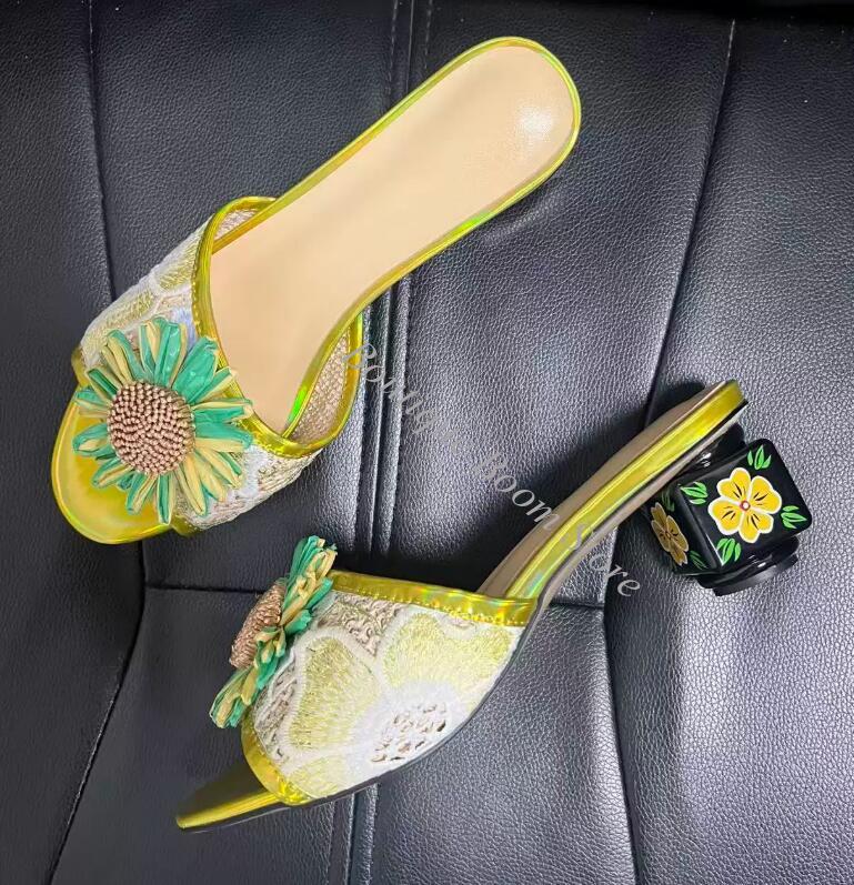 Bright Sunflower Floral Embroi - Embroidery Flower recension och pris