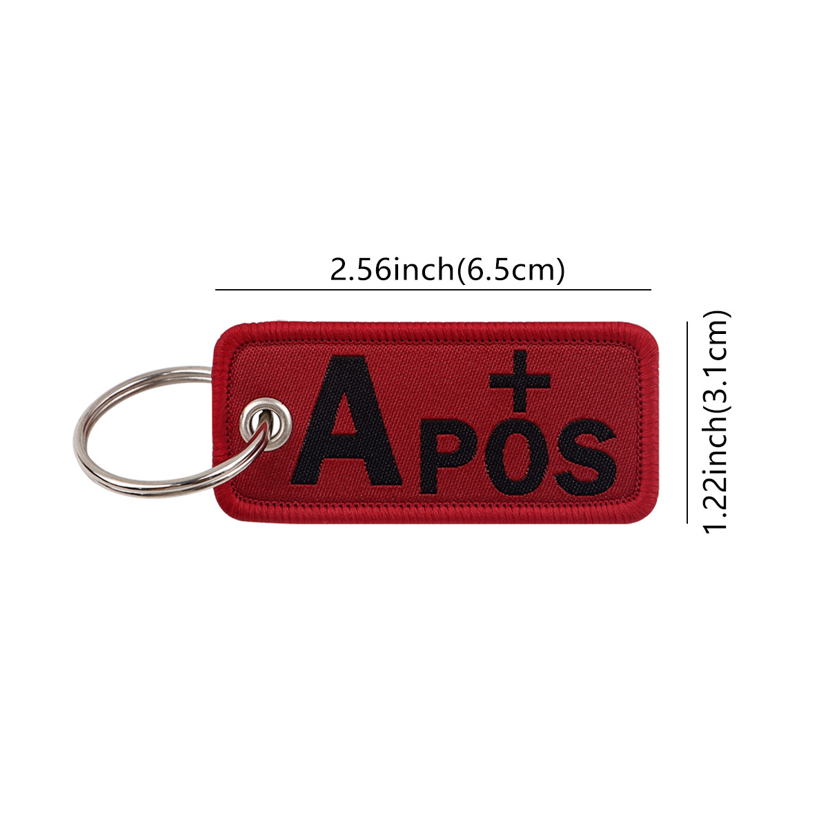 RED Blood Type Embroidery Key  - Embroidery Fonts recension och pris