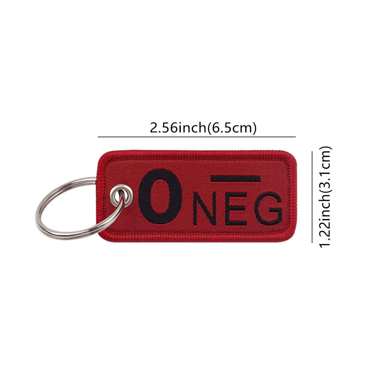 RED Blood Type Embroidery Key  - Embroidery Fonts recension och pris
