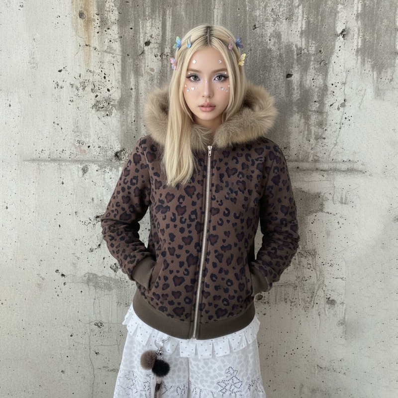 American Hot Girl Winter New Y - Embroidery Zip Up Hoodie recension och pris