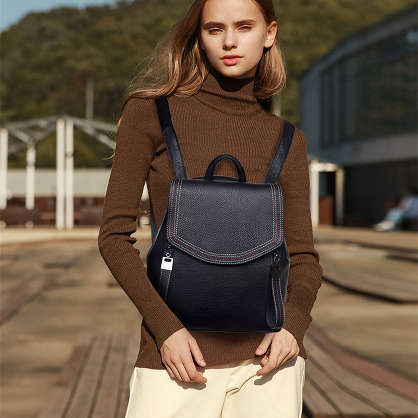 Fashion Thread Women Backpack  - Embroidery Simple recension och pris