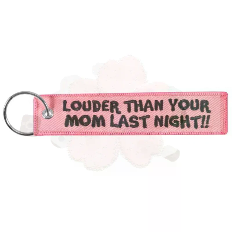 LOUDER THAN YOUR MOM Quotes Ke - Embroidery Quote recension och pris