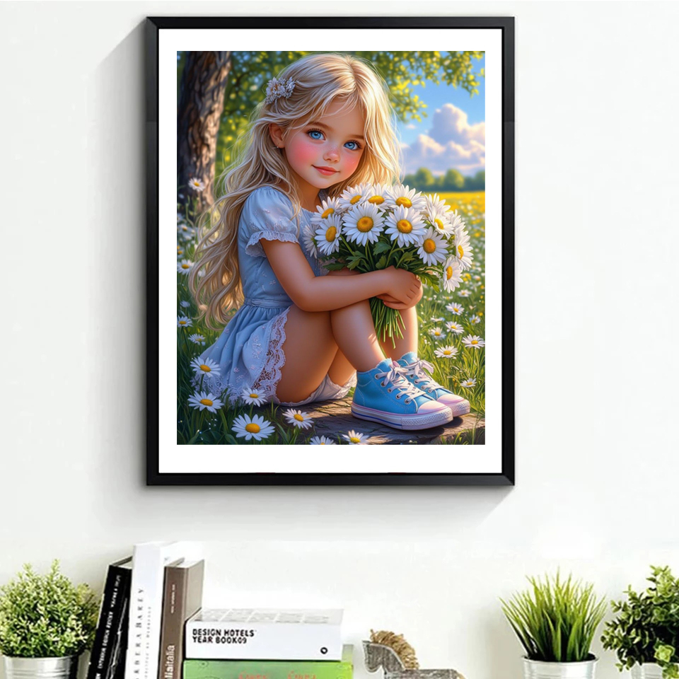 Frameless,5D DIY Diamond Paint - Embroidery Flower recension och pris