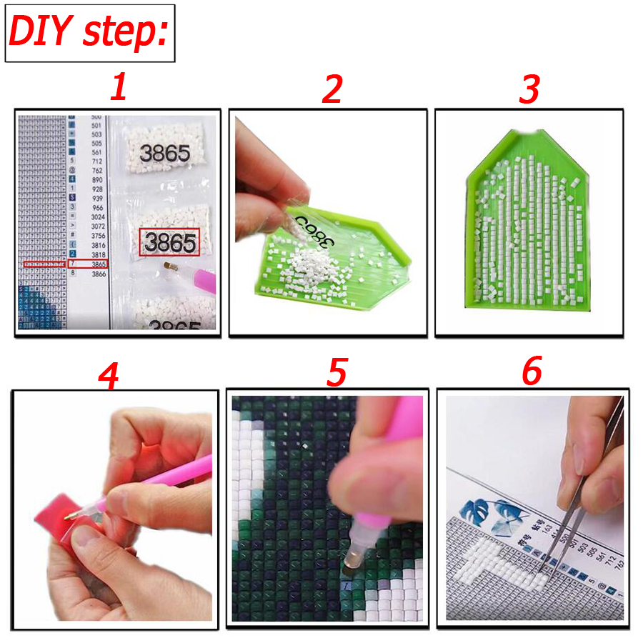 5D round square diamond embroi - Embroidery In Egypt recension och pris