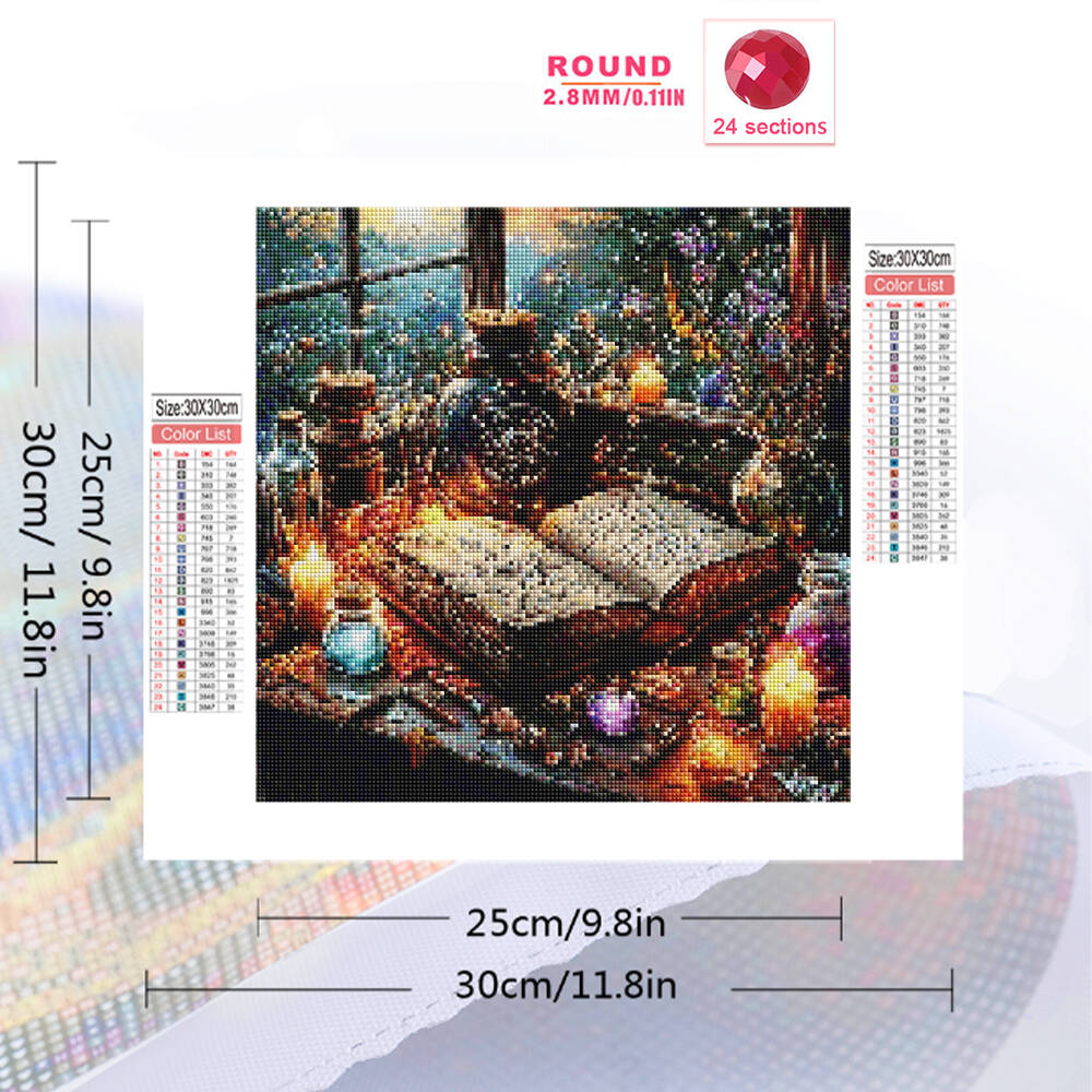 Evershine DIY Full Square Roun - Embroidery Guide Book recension och pris