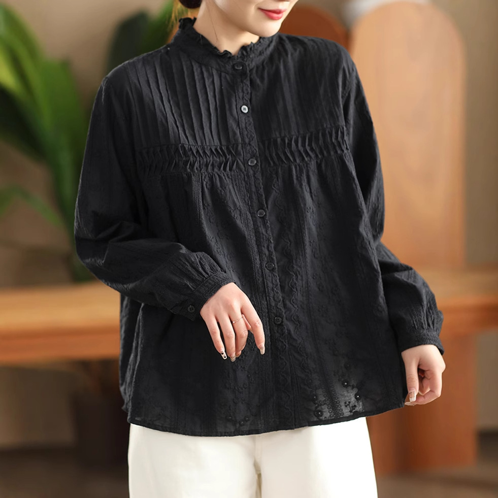 Japanese Sweet Mori Girl Solid - Embroidery On Shirt recension och pris