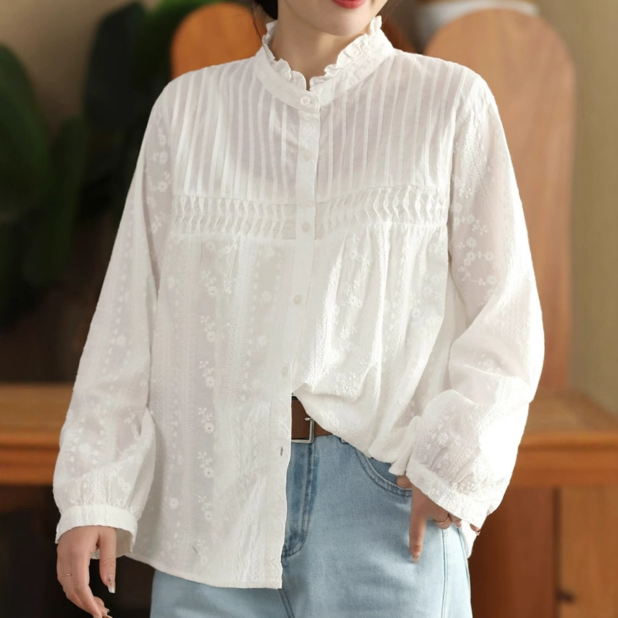 Japanese Sweet Mori Girl Solid - Embroidery On Shirt recension och pris