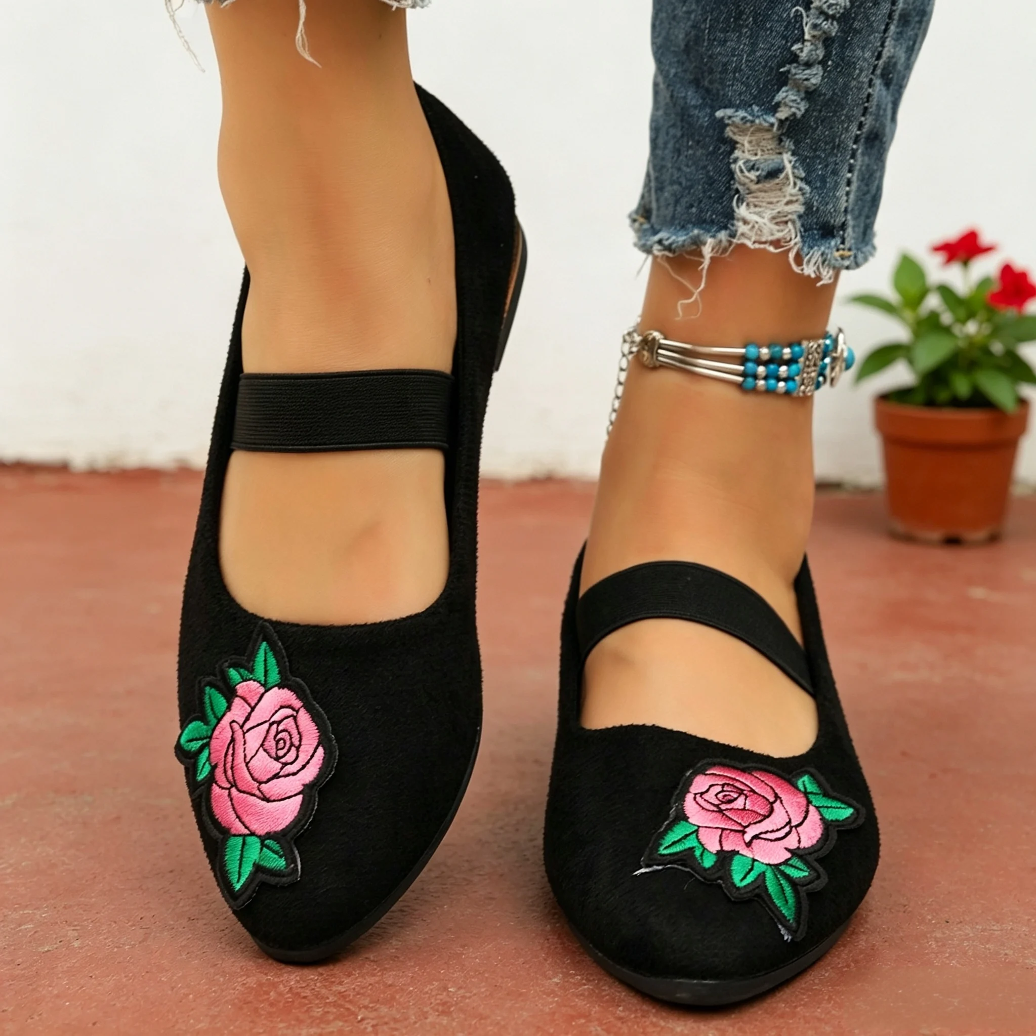 Autumn Women's Vintage Boho Fl - Embroidery Flower recension och pris