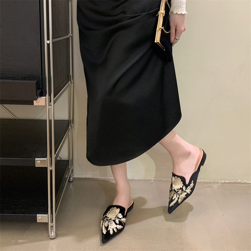 2026 New Women's Shoes Embroid - Embroidery Flower recension och pris