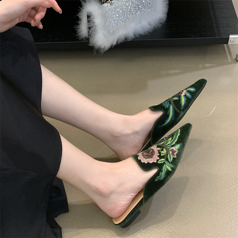 2026 New Women's Shoes Embroid - Embroidery Flower recension och pris