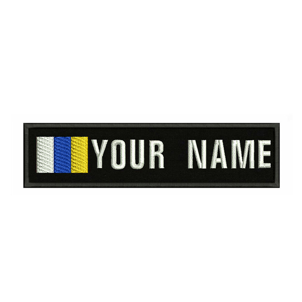 Canary Islands Flag 10X2.5cm E - Embroidery Quote recension och pris