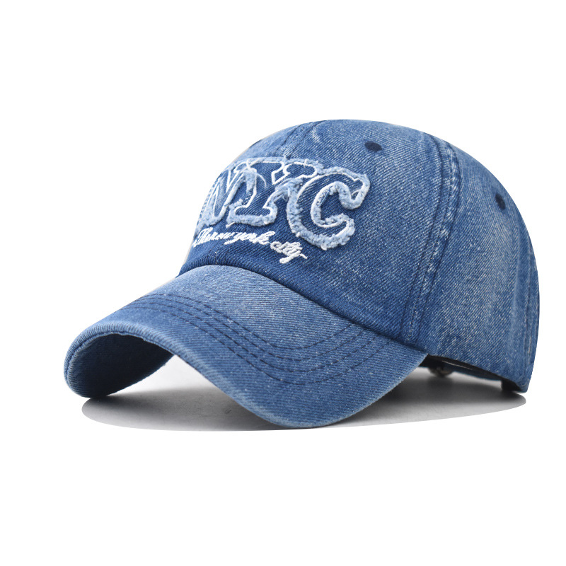 Denim Baseball Cap NYC Letters - Embroidery Nyc recension och pris