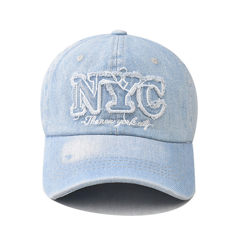 Denim Baseball Cap NYC Letters - Embroidery Nyc recension och pris