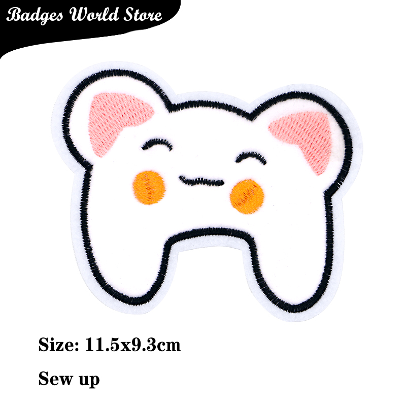 Cute White Brown Bear Glasses  - Embroidery Viewer recension och pris