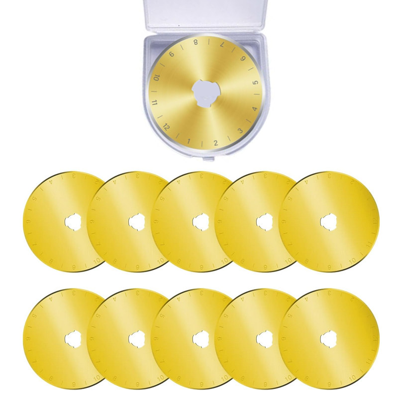 10pcs Titanium Coated 45mm Rot - Embroidery Converter recension och pris