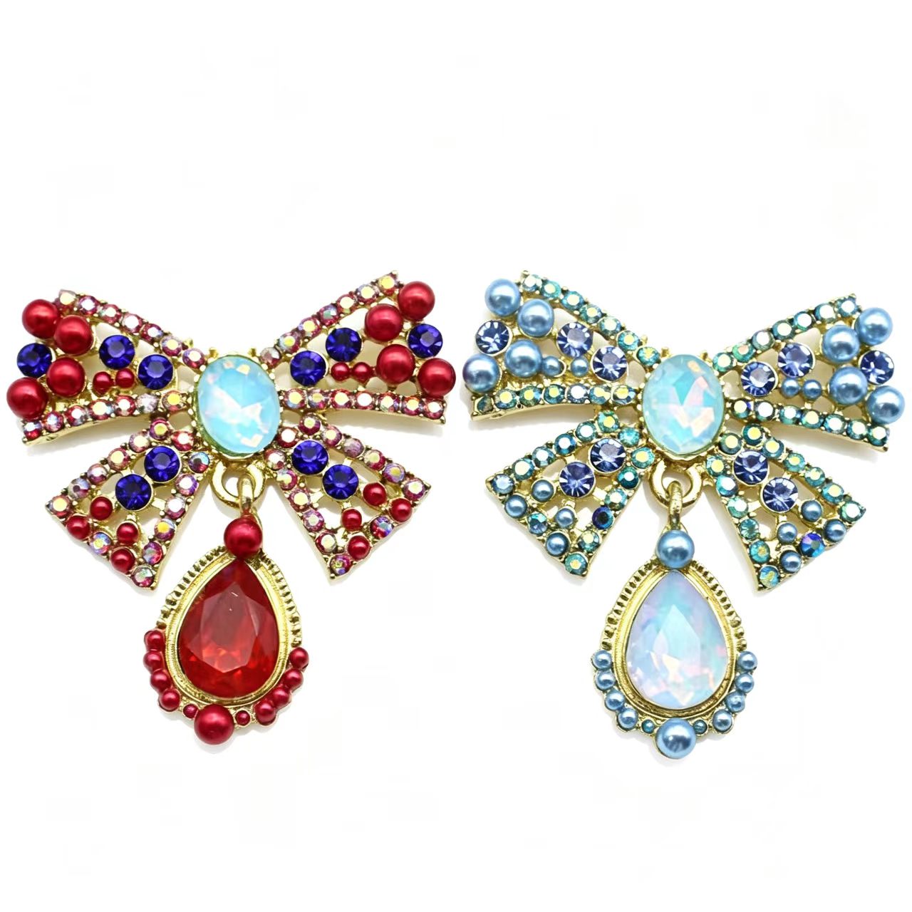 Gold Alloy Bow Crystal Rhinest - Embroidery Simple recension och pris