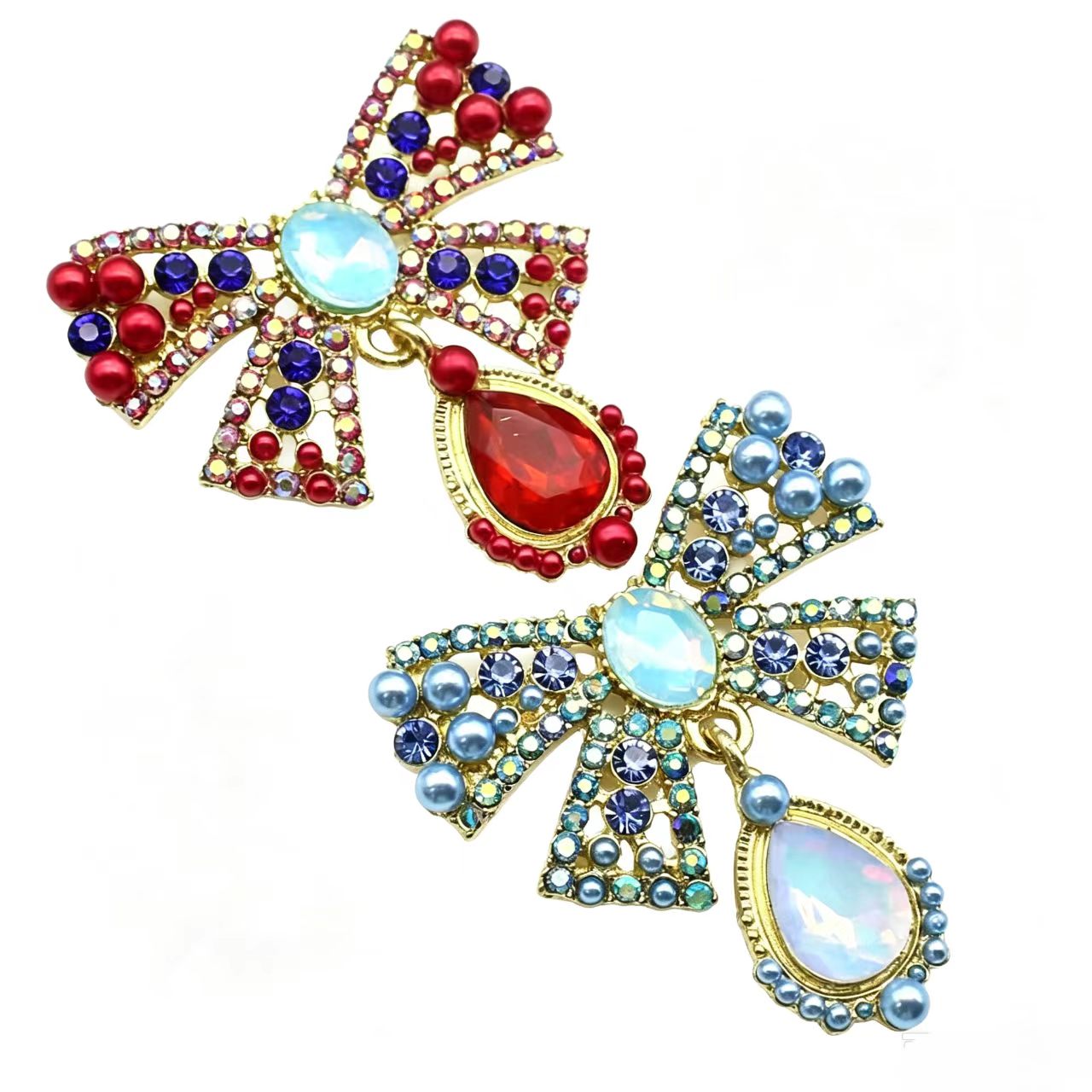 Gold Alloy Bow Crystal Rhinest - Embroidery Simple recension och pris