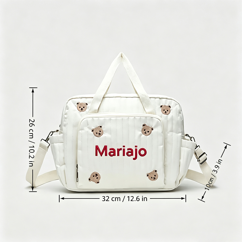 1PC Bear & tulip Pattern Trave - Embroidery Fonts recension och pris
