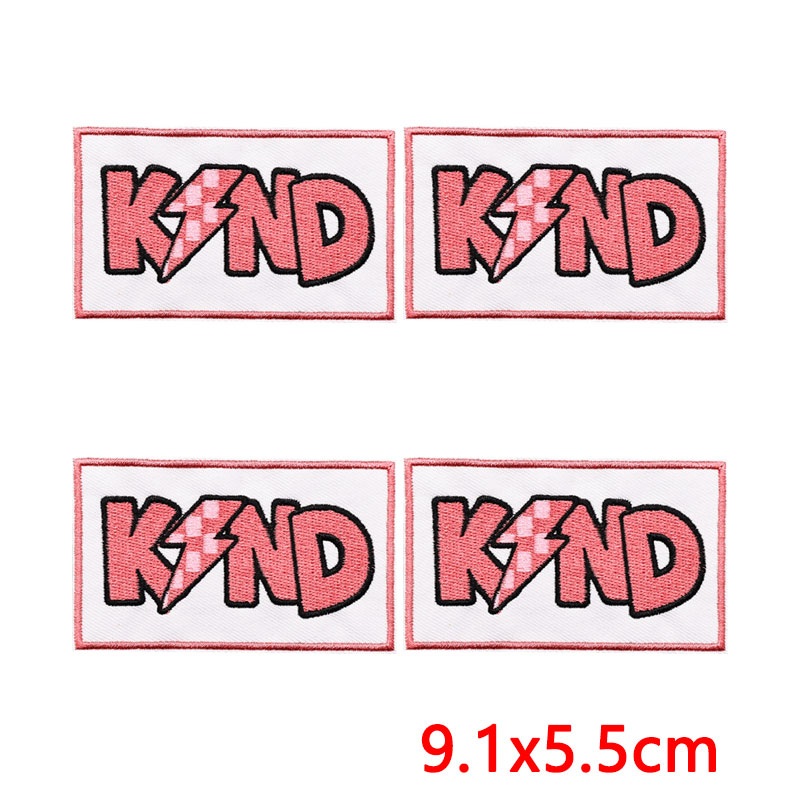 5PCS/Lots Positive Energy Text - Embroidery Quote recension och pris