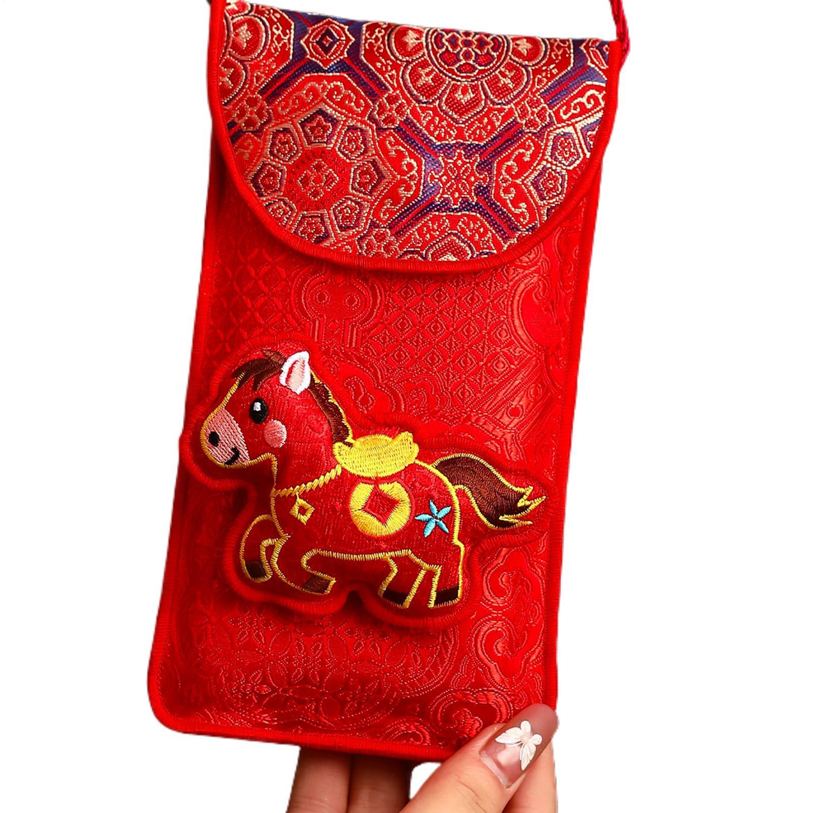 Year Of The Horse Embroidered  - Embroidery Red recension och pris