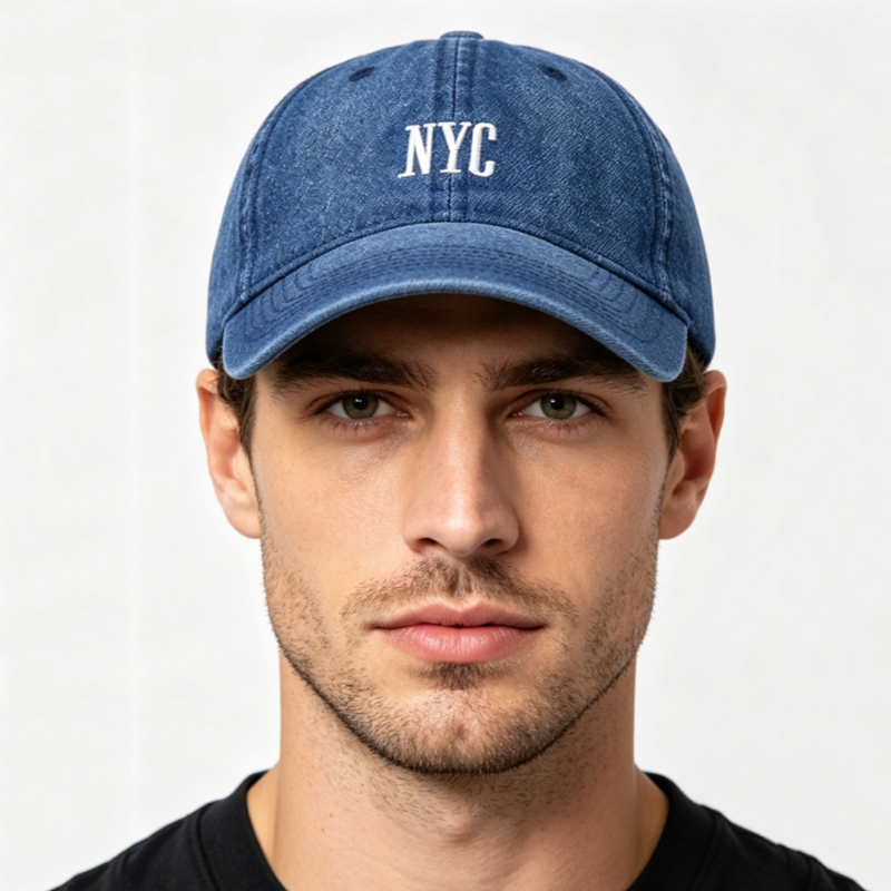 Classic Retro Denim Baseball C - Embroidery Nyc recension och pris