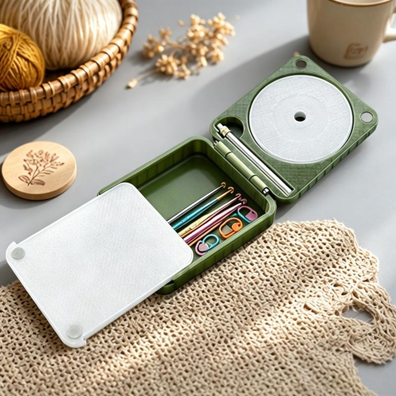 Portable Yarn Holder Yarn Wind - Stitch Marker Ring recension och pris