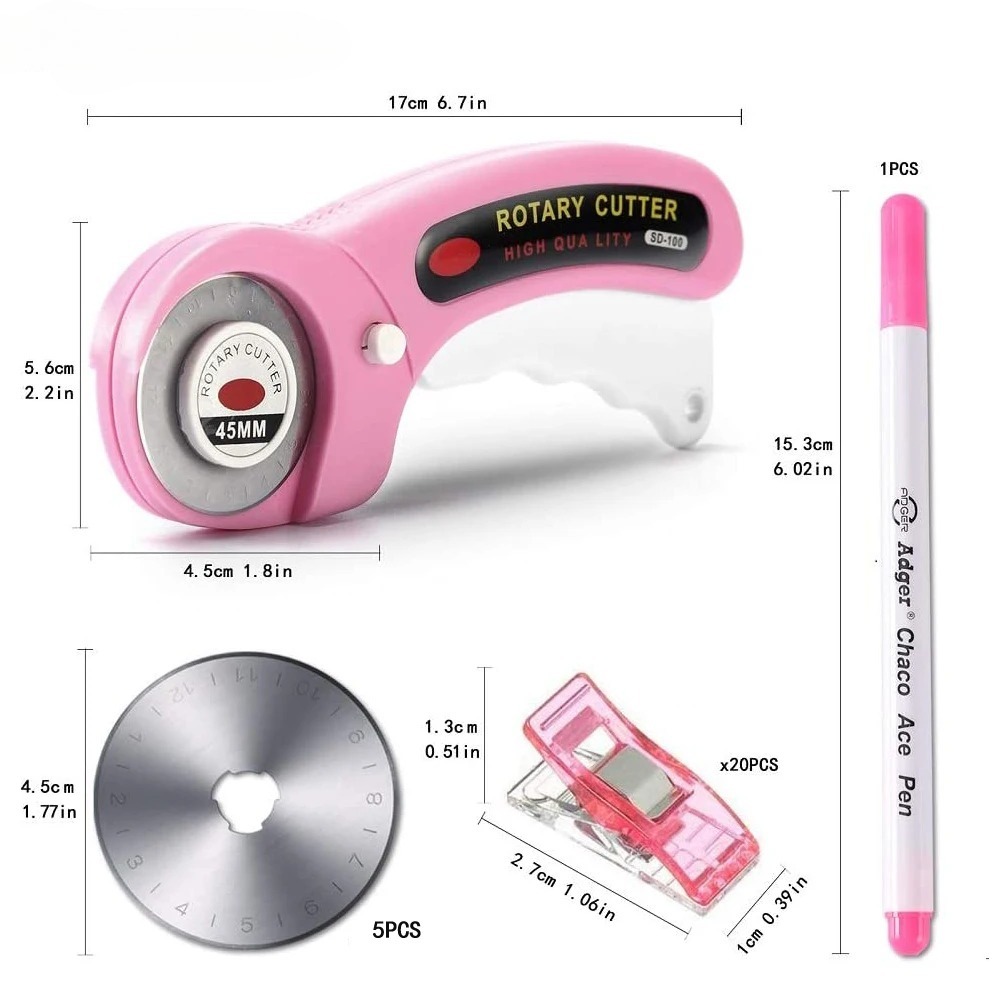 5mm Rotary Cutter with 5pcs Re - Embroidery Converter recension och pris