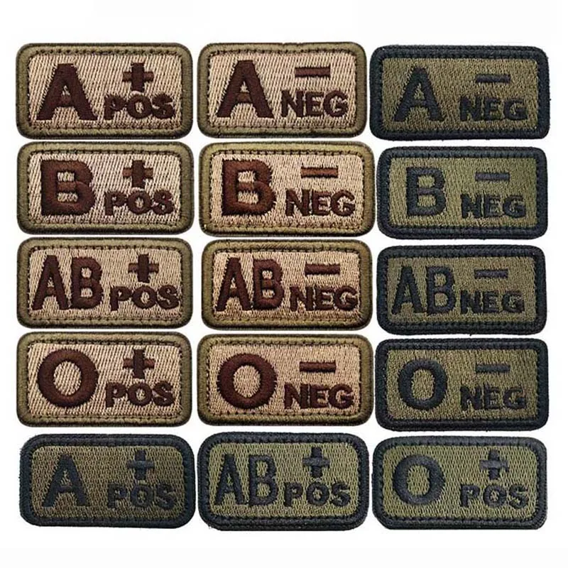 1 /2 PCS,A B AB O POS-NEG Bloo - Embroidery Fonts recension och pris