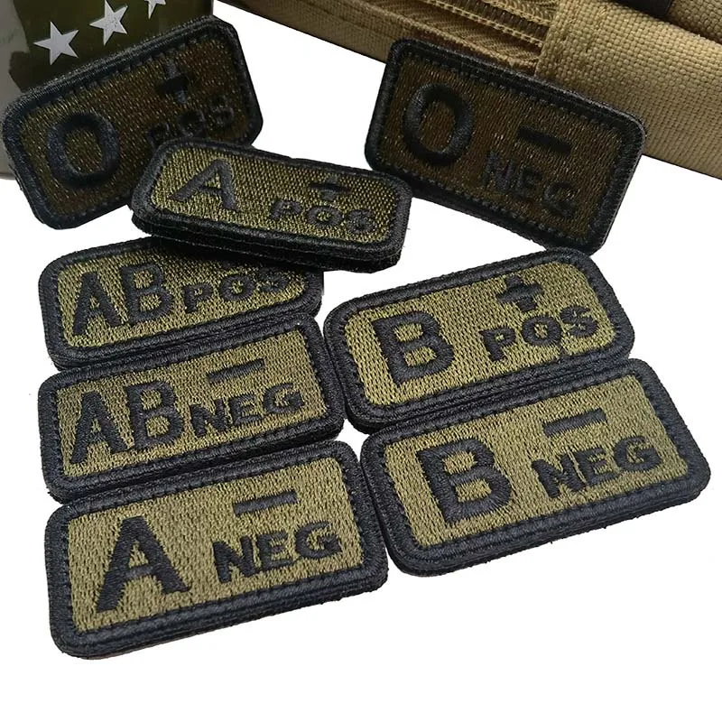 1 /2 PCS,A B AB O POS-NEG Bloo - Embroidery Fonts recension och pris