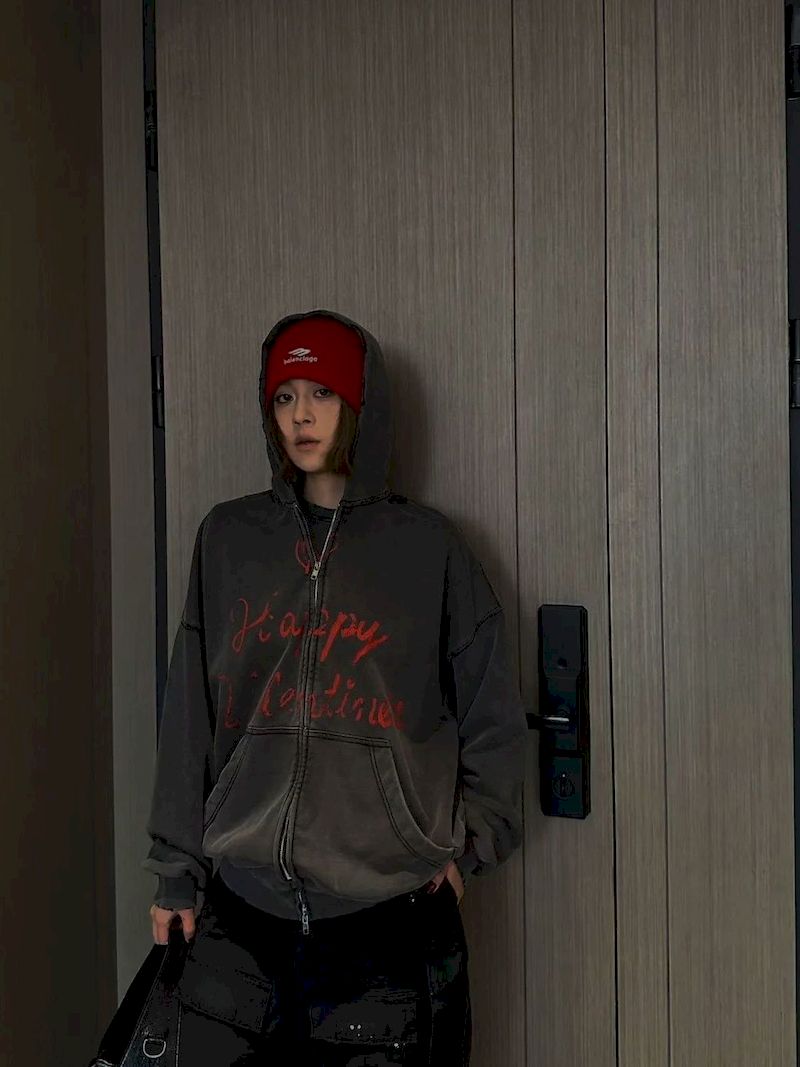 Oversized Hoodies for Women an - Embroidery Zip Up Hoodie recension och pris