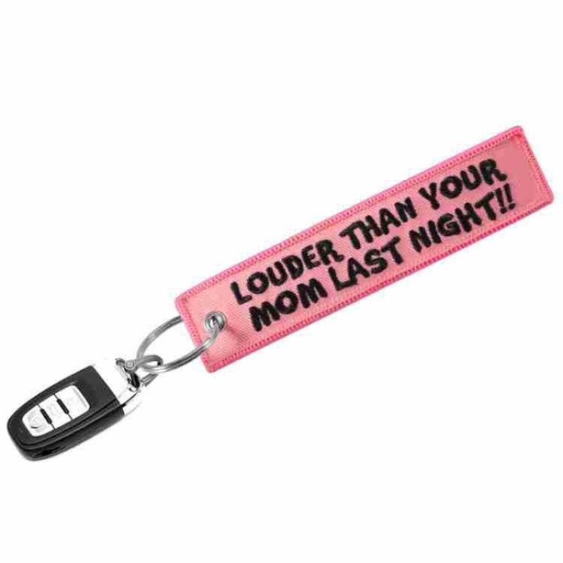 LOUDER THAN YOUR MOM Quotes Ke - Embroidery Quote recension och pris