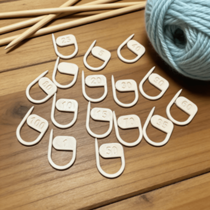 16PCS Digital Knitting Markers - Stitch Marker Ring recension och pris