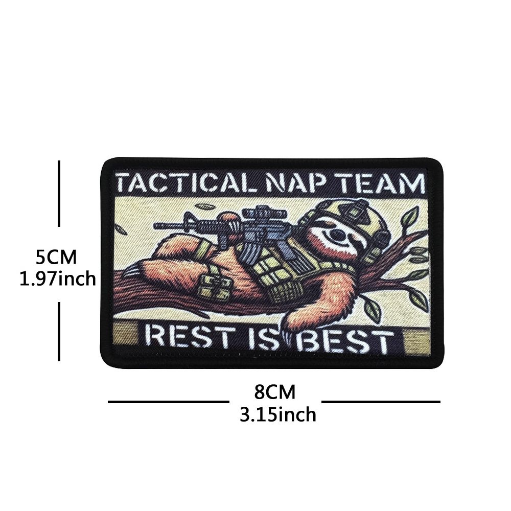 Funny Animal Morale Patches -  - Embroidery Quote recension och pris
