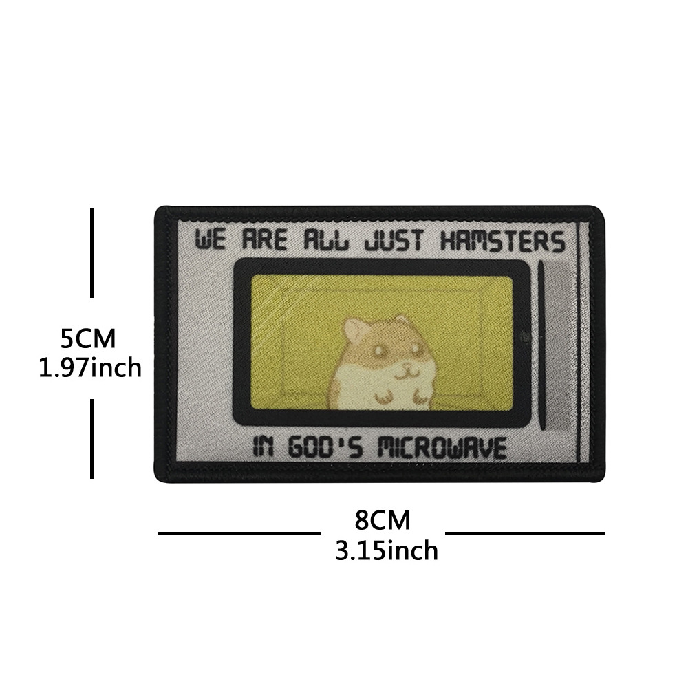 Funny Animal Morale Patches -  - Embroidery Quote recension och pris