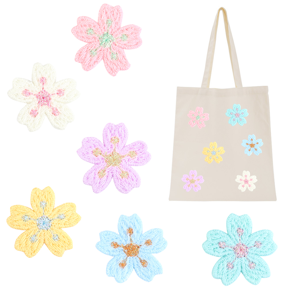 20pcs/lot Colorful 2.4cm Embro - Embroidery Flower recension och pris