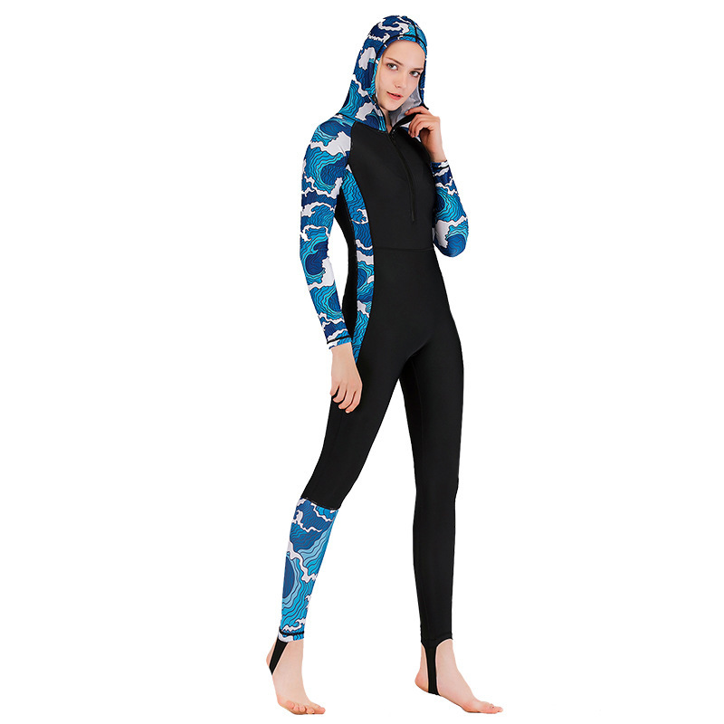 Full Body Swim Dive Skin Suit  - Embroidery Zip Up Hoodie recension och pris