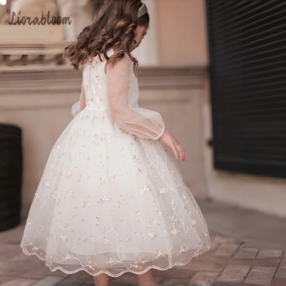Customized Flower Girl Dress P - Embroidery Flower recension och pris