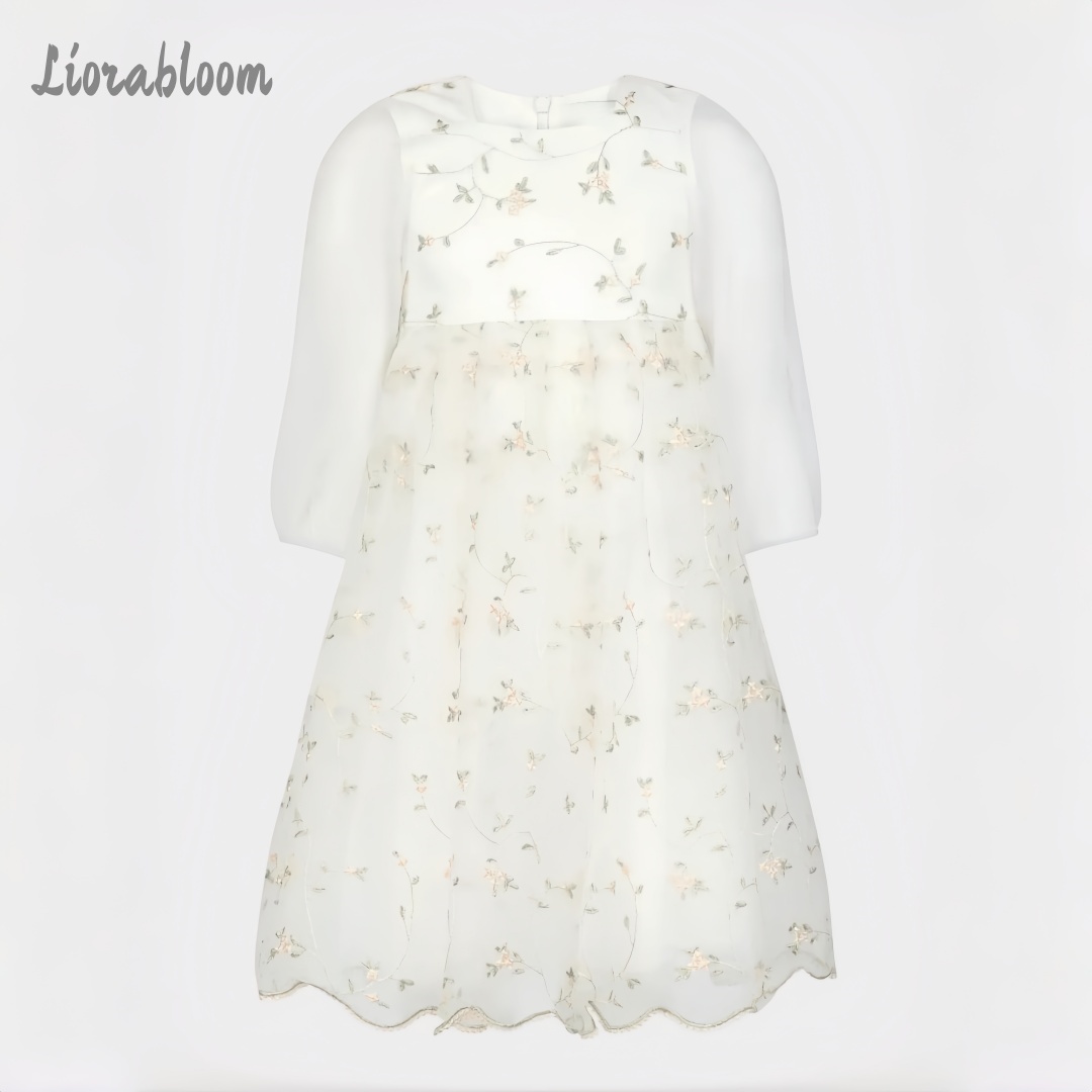 Customized Flower Girl Dress P - Embroidery Flower recension och pris