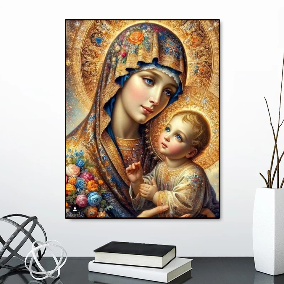 Frameless,Diamond Painting Vir - Embroidery Flower recension och pris