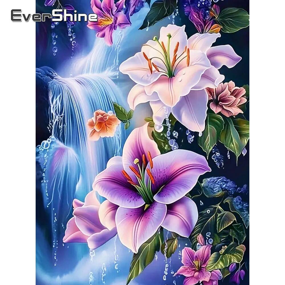 Evershine 5D DIY Full Square D - Embroidery Flower recension och pris