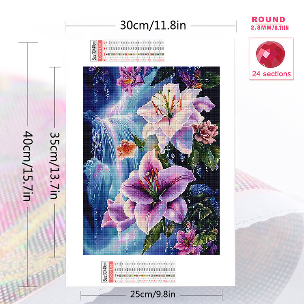 Evershine 5D DIY Full Square D - Embroidery Flower recension och pris